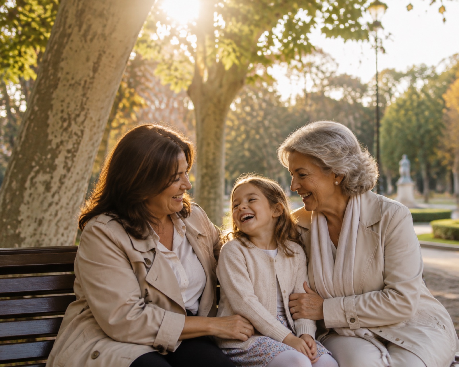 Tres generaciones — Sesión exterior en El Retiro